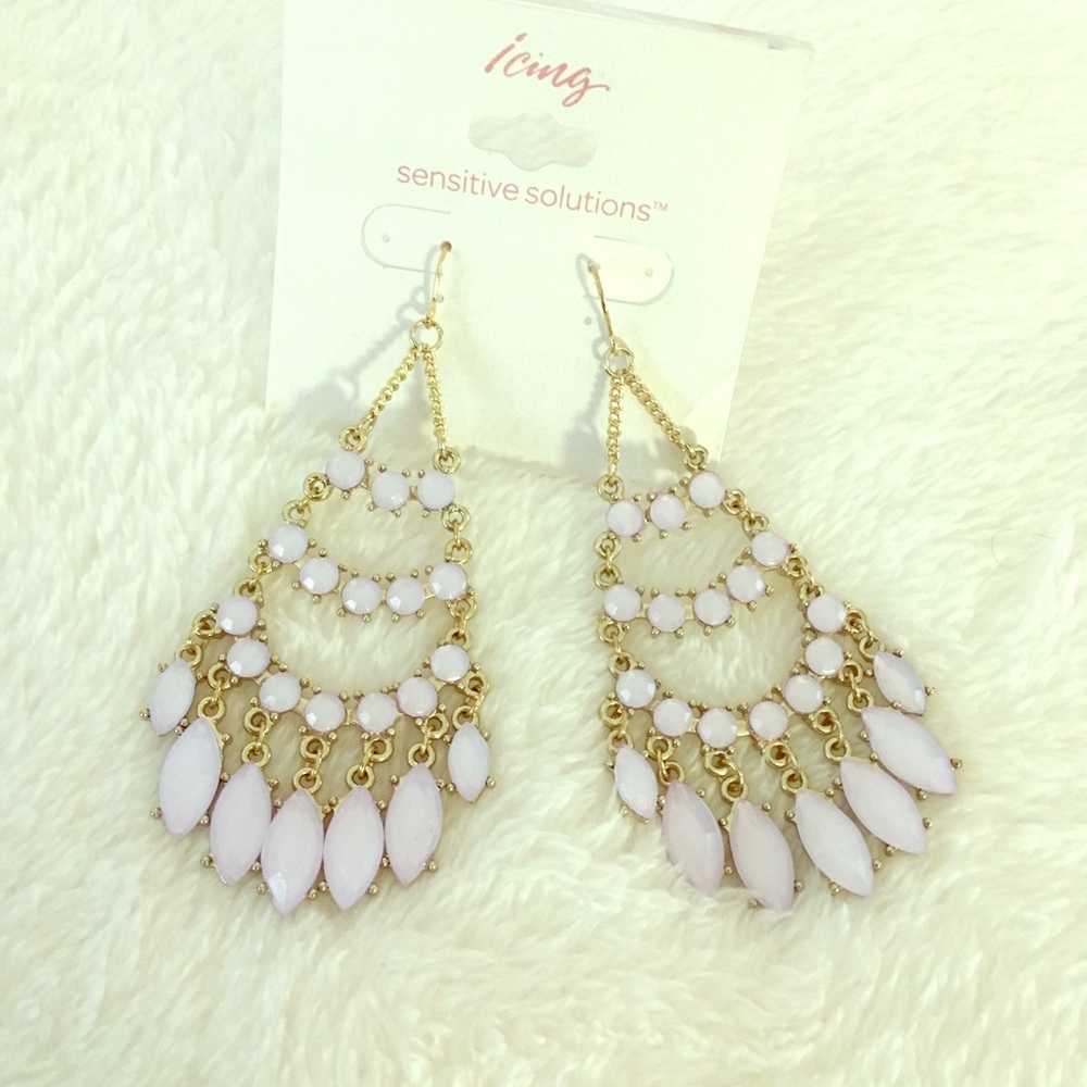 Icing Sparkle Chandelier Drop Earrings